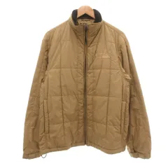 ファーストダウン FIRST DOWN 中綿ジャケット M スタンドカラー ジップアップ ベージュ /NU ■YHS13のサムネイル