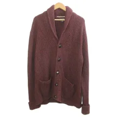 バナナリパブリック BANANA REPUBLIC 21AW ショールカラーカーディガン ニット ウール 長袖 厚手 大きいサイズ XL ボルドー /Xのサムネイル