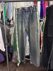 SIMIO LEGACY デニム ワイド パンツ L サイズのサムネイル