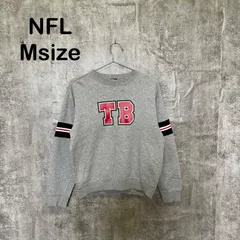 【Y-1059】NFL タンパベイ バッカニアーズ Mサイズ スウェット トレーナー グレー TB ロゴ アメフト 裏起毛のサムネイル