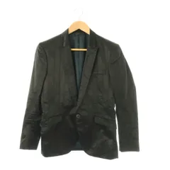 テットオム TETE HOMME ストライプ ジャケット テーラード サテン 4 ブラック /DF ■OSのサムネイル