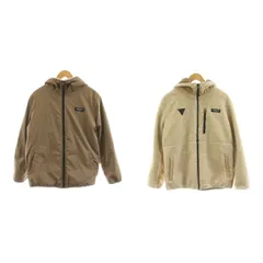 ゲス GUESS BOA REVERSIBLE ZIP UP JACKET ボア リバーシブル ジャケット ジップアップ M 茶 ブラウン ベージュ MJ4K7482 /KU ■GY53のサムネイル
