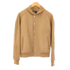 エンメティ EMMETI NILO ニーロ スタジャン ジャケット ラムレザー カシミヤ混 48 ベージュ /KHのサムネイル