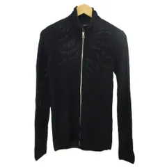 エンポリオアルマーニ EMPORIO ARMANI ニットジャケット カーディガン 長袖 メッシュ ハイネック ジップアップ S 紺 ネイビー /XZ ■GY19のサムネイル