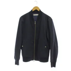 メンズメルローズ MEN'S MELROSE ジャケット 5 紺 チェック柄 長袖 ジップアップ /JPのサムネイル