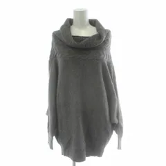 ボディドレッシングデラックス BODY DRESSING Deluxe ニット トップス ウール 38 グレー オフタートルネック ドルマンスリーブ 長袖 /PP ■GY61のサムネイル
