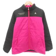 ルコックスポルティフ le coq sportif 中綿ジャケット L 黒 ブラック ピンク 長袖 スタンドカラー キルティング /YJ ■GY61のサムネイル