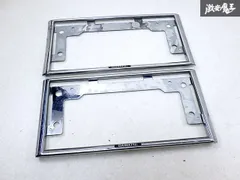 ダイハツ 純正 汎用 ナンバープレート ナンバーフレーム 前後 2枚セット 穴間約21cm 即納のサムネイル