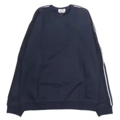 未使用 HERMES エルメス 21AW Run H スウェットシャツ Hライン 裏起毛 スウェット トップス サイドライン トレーナー XL ネイビー メンズ 古着 中古 USEDのサムネイル