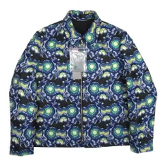 未使用 DIOR HOMME ディオール・オム 21aw ケニーシャーフ 総柄 ジャガード ブルゾン Wジップ ジャケット アウター 50 ブルー メンズ 古着 中古 USEDのサムネイル
