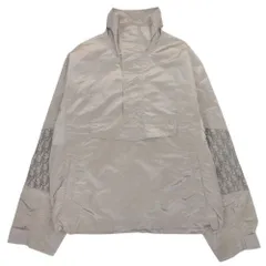 未使用 DIOR HOMME ディオール・オム 19aw ナイロン アノラックジャケット オブリーク プルオーバー ブルゾン ハーフジップ 48 カーキ メンズ 古着 中古 USEDのサムネイル