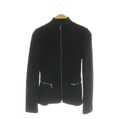 ジョルジオアルマーニ GIORGIO ARMANI ニットジャケット ジップアップ ハイネック 38 ブラック /MY ■OS ■GY18のサムネイル
