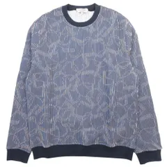 未使用 24ss HERMES エルメス Quincaillerie Equestre 3D カンカ・エクエストル 3D スウェット プルオーバー L 紺 ネイビー メンズ 古着 中古 USEDのサムネイル