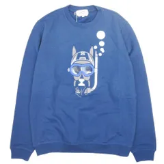 未使用 23ss HERMES エルメス Scub'H スキュブ・アッシュ スウェット プルオーバー トップス 裏起毛 M 紺 ネイビー メンズ 古着 中古 USEDのサムネイル