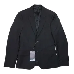新品同様 15aw Alexander McQueen アレキサンダーマックイーン モヘヤブレンド テーラードジャケット ブレザー 44 黒 ブラック メンズ 古着 中古 USEDのサムネイル