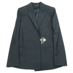 未使用 GIVENCHY ジバンシィ Uロック テーラードジャケット ブレザー ウール モヘヤ ブレンド 36 ブラック 黒 レディース 古着 中古 USEDのサムネイル