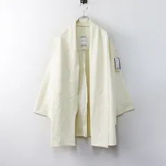 新品 未使用 ソウソウ SOU・SOU 京都 梳毛 両面編み 小袖莢 影 鳥の子色 F｜オフホワイト トップス カーディガン 羽織り【2400015105482】のサムネイル