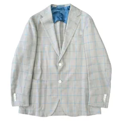 新品同様 Brilla per il gusto ブリッラ ペル イル グスト LORO PIANA ロロピアーナ ミックス ウインドウペーン ジャケット ブレザー メンズ 古着 中古 USEDのサムネイル
