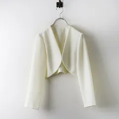 カエン Kaene ノーカラー ボレロ ジャケット 9 オフホワイト／トップス 前開き ショート【2400015083544】のサムネイル