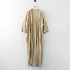 美品 2023AW ロイスクレヨン Lois CRAYON ニットロングカーディガン M＼ベージュ 半袖 羽織り【2400015101446】のサムネイル