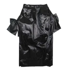 美品 Maison Margiela Memory of メゾンマルジェラメモリーオブ 23aw ビッグリボン コクーンスカート ミモレ 38 光沢 ブラック レディース 古着 中古 USEDのサムネイル