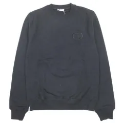 未使用 DIOR HOMME ディオール・オム 19aw CDロゴ スウェット 裏起毛 トレーナー トップス プルオーバー クルーネック S 黒 ブラック メンズ 古着 中古 USEDのサムネイル