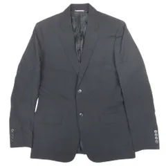 未使用 DIOR HOMME ディオール・オム オブリーク裏地 テーラードジャケット ノッチドラペル 2釦 シングルブレスト 44 黒 ブラック メンズ 古着 中古 USEDのサムネイル