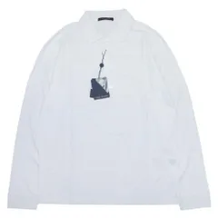 新品同様 LOUIS VUITTON ルイヴィトン 19aw LVロゴ ワンポイント刺繍 長袖 ポロシャツ 鹿の子生地 トップス カットソー XXL 白 ホワイト メンズ 古着 中古 USEDのサムネイル
