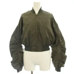 ダブルスタンダードクロージング ダブスタ DOUBLE STANDARD CLOTHING ESSENTIAL 23AW  ギャザースリーブナイロン MA-1 ミリタリー ジャケット ブルゾン 36 カーキ 2505-230-233 /☆Gのサムネイル