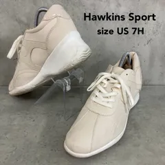 Hawkins Sport ホーキンス 24.5cm HW00130 ANDREA 5 アンドレア5 ローカットスニーカー 厚底スニーカー 厚底 ウォーキングシューズ レースアップシューズ 靴 ベージュ ★ ■■のサムネイル