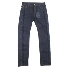 未使用 LOUIS VUITTON ルイヴィトン 19ss シグネチャーロゴ ジャガード ジーンズ スリムフィット デニム パンツ 32 インディゴ メンズ 古着 中古 USEDのサムネイル