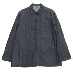 良品 Y's for men ワイズ フォーメン 02ss チャイナ デニム シャツ ジャケット 赤ラベル ヴィンテージ ヨウジヤマモト 3 インディゴ メンズ 古着 中古 USEDのサムネイル