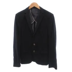 エムケー ミッシェルクラン MK MICHEL KLEIN 美品 テーラードジャケット 46 ダークネイビー 無地 ノッチドラペル 背抜き /SJ ■GY06のサムネイル