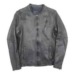 美品 Lat 40.8 ラットフォーティーポイントエイト タトラス シープレザー シングルライダース ジャケット ブルゾン 羊革 02 黒 メンズ 古着 中古 USEDのサムネイル