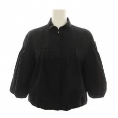 ヴィヴィアンタム VIVIENNE TAM ショートジャケット バルーンスリーブ 七分袖 ラメ アウター 0 黒 ブラック 016-250806 /YMのサムネイル
