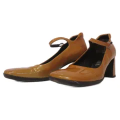 プラダ PRADA 90s メリージェーン パンプス パテントレザー スクエアトゥ 35.5 黄 イエロー IBO102のサムネイル