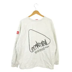 マンハッタンポーテージ Manhattan Portage トレーナー M ライトグレー 長袖 クルーネック ロゴプリント /AO41 ■GY99のサムネイル