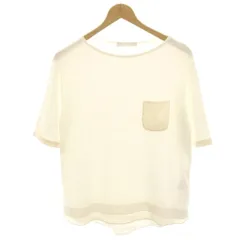 ファビアナフィリッピ FABIANA FILIPPI カットソー Tシャツ 半袖 切替 42 白 ホワイト /HNのサムネイル