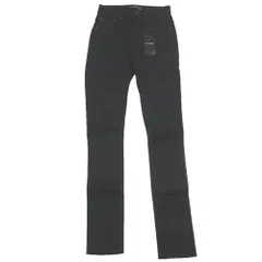未使用 SAINT LAURENT PARIS サンローランパリ スキニー デニム パンツ ジーンズ 527379 YF869 スリム ジップフライ W24 ブラック レディース 古着 中古 USEDのサムネイル