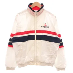 ルコックスポルティフ le coq sportif ブルゾン 170 白 ホワイト 長袖 スタンドカラー ラインデザイン /SC ■ECF005のサムネイル