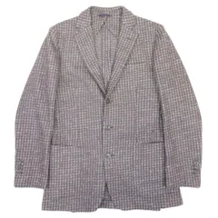美品 Brooks Brothers ブルックスブラザーズ REGENT テーラードジャケット ブレザー 千鳥格子 チェック ウール 38R 茶 ブラウン メンズ 古着 中古 USEDのサムネイル
