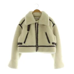 リリーブラウン Lily Brown 24AW バリエーションボンバージャケット フェイクムートン ボア ONE アイボリー /MY ■OSのサムネイル