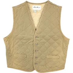古着 00年代 エディーバウアー Eddie Bauer 中綿入り 前開き キルティングベスト メンズL相当/eaa656342のサムネイル