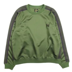 良品 Needles ニードルス 24ss TRACK CREWNECK SHIRT トラックシャツ ジャージ トップス プルオーバー カットソー M オリーブ メンズ 古着 中古 USEDのサムネイル