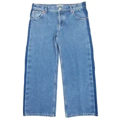 美品 BALENCIAGA バレンシアガ 17aw ROCKABILLY ロカビリー クロップドジーンズ デニム パンツ ジーパン Gパン 36 インディゴ レディース 古着 中古 USEDのサムネイル