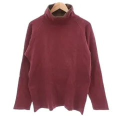 ユナイテッドアローズ UNITED ARROWS 美品 タートルネックスウェット トレーナー L 赤 無地 長袖 ラグランスリーブ /IL ■ECF004のサムネイル
