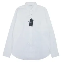 美品 SAINT LAURENT サンローラン 13aw エディ期 コットンブロード シャツ 長袖 ソリッド トップス 41/16 白 ホワイト メンズ 古着 中古 USEDのサムネイル