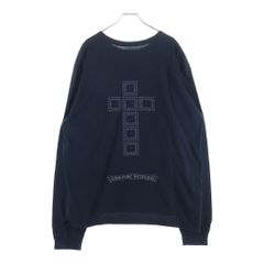 CHROME HEARTS (Chrome Hearts) shack CRS L/S TEE Framed Cross Back Print Long Sleeve T-Shirt Crew Neck Cut and Sewn Black