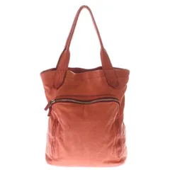 Y's (ワイズ) 06SS COWHIDE TOTE BAG フロントジップポケット カウハイド トートバッグ レッド YR-I02-724のサムネイル