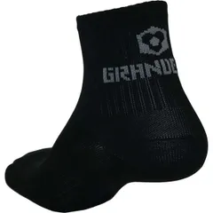 グランデ grande GRANDE.F.P ベーシックハーフソックス フットサルソックス (gfph21902-0915)、BLK/GRYのサムネイル